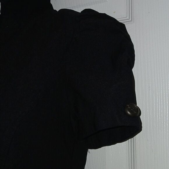 Have & Have black stretch cropped single button closure shrug jacket Sz S - Picture 4 of 6